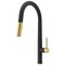 Vigo Greenwich Single-Handle Pull-Down Sprayer Kitchen Faucet in Matte Black and Matte Brushed Gold VG02029MBMGB - alternate 1