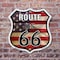Signmission Route Us 66 Flag, 6 Inch X 6 Inch, Plastic Sign SHI-P-6-483 - alternate 5