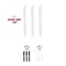 Smarty Had A Party White Plastic Disposable Knives (1000 Knives), 1000PK 420K-WH-CASE - alternate 11