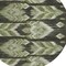 Homeroots 8' Olive Green And Artichoke Green Round Southwestern Washable Indoor Outdoor Area Rug 587820 - alternate 8