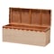 Bali & Pari Damita Scalloped Natural Rattan Storage Bench 259-14270-ZORO - alternate 10
