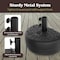 Pure Garden Half Moon 34 lb Weighted Semicircle Umbrella Base 50-LG1211 - alternate 14