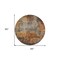 Homeroots 8' Copper Terra Cotta And Black Round Abstract Washable Indoor Outdoor Area Rug 606100 - alternate 8