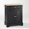 Crosley Lafayette Wood Top Portable Kitchen Island/Cart KF30021BBK - alternate 1