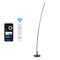 Jonathan Y Malthe 71" Modern Contemporary Aluminum/Iron Arc Integrated LED Floor Lamp, Black JYL7127A - alternate 1