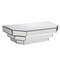 Homeroots 16in Silver Mirrored Glass Hanging Dimensional Floating Shelf 384172 - alternate 1