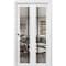 Sartodoors Sliding Closet Bi-fold Doors, Lucia 2566 White Silk with Clear Glass and Aluminum Strips, Sturdy T LUCIA2566BF-WS-64 x 96 (2* 32x96) - alternate 1