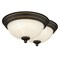 Vaxcel Stevens 11in W LED Vintage Bronze Transitional Flush Mount Ceiling Light Fixture, 2PK C0294 - alternate 1