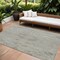 Homeroots 9' X 12' Pewter And Beige Floral Washable Indoor Outdoor Area Rug 604244 - alternate 1