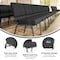 Flash Furniture Dark Gray Fabric Church Chair, PK4 4-FD-CH0221-4-SV-DKGY-BAS-GG - alternate 10