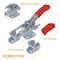 Powertec Toggle Clamp, 400 lbs Cap., 323 Adj. U Bolt Latch, Antislip Hand Grip, 2PK 20310-P2N - alternate 6