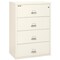 Fireking 4 Drawer, 1 Hr Fire & Impact Rated, 38" Wide Lateral Ivory White 4-3822-CIW - alternate 1