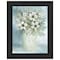 Homeroots White Blooms Black Framed Print Wall Art 530118 - alternate 1