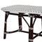 Homeroots 43in White and Dark Brown Rattan and Wicker Bench 389190 - alternate 9