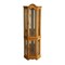 Homeroots Golden Oak Scallop Top Lighted Corner Curio Cabinet 401661 - alternate 1