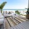 Homeroots 3' X 5' Brown Beige And Ivory Striped Washable Indoor Outdoor Area Rug 598322 - alternate 9