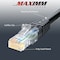 Maximm 100ft Cat6 Round LAN Patch Cable, Black CAT6-100FTBlack - alternate 6