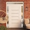 Vdomdoors Front Exterior Prehung Metal-Plastic Door, Manux 8415 White Silk, 2 Side and Top Sidelite Transom,  MANUX8415EXD-WS-W14+32+14xH80+14-LH - alternate 4