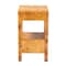 Bali & Pari Azmi Modern and Contemporary Natural Light Mappa Real Burl Wood 2-Drawer Nightstand 249-13923-ZORO - alternate 10
