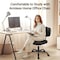 Yssoa HealSmart Small Office Desk Chair with Wheels, Armless Desk Chair with Lumbar Support, PU Leather L 3A88FNCHAIRDESKBLK01 - alternate 7