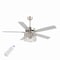 Jonathan Y Max 52" 3-Light Farmhouse Industrial Iron/Wood Mobile-App/Remote-Controlled LED Ceiling Fan, Nickel/W JYL9721C - alternate 16