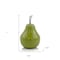 Homeroots 7" Green Aluminum Decorative Pear Tabletop Sculpture 373757 - alternate 5