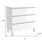 Homeroots 36" White Wood Freestanding Bathroom Vanity With White Sink And Three Drawers 624150 - alternate 5