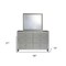 Homeroots 58" Silver Solid Wood Six Drawer Double Dresser 383981 - alternate 6