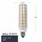 Bulbrite 60-Watt Equivalent Dimmable Clear Mini T6 Candelabra E11 LED Mini Light Bulb, 2700K, 2PK 862640 - alternate 11