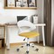 Homeroots White and Yellow Adjustable Height Swivel Rolling Office Chair 568074 - alternate 9