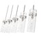Z-Lite Fontaine 5 Light Linear Chandelier, Brushed Nickel, 44.25 In W 7002P5-5L-BN - alternate 6