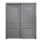 Sartodoors Sliding Closet Bypass Doors 56 x 80 inches, Ego 5012 Painted Grey Oak, Rails Hardware Set, Wood S EGO5012DBD-SEK-56 - alternate 1