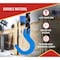 Mytee Products 5/16 inGrade100 Clevis Foundry Hook - WLL 5700 LBS Blue Clevis Hook for Towing, 4PK FH516-G100x4 - alternate 8