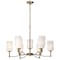Nuvo Liam, 9 Light Chandelier, Burnished Brass, White Opal Glass 60/8209 - alternate 8