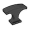 Richelieu 1 5/32-inch (29 mm) x 15/32-inch (12 mm) Matte Black Transitional Cabinet Knob BP525429900 - alternate 1