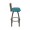 Holland Bar Stool Co Revelle 30in Swivel Bar Stool with Bronze Finish, Medium Back and Graph Tidal Seat 881 - alternate 11