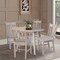 Whitewood Industries Extension Dining Tables, 45 in L, 54 in H, Parawood, 5 Piece K09-42DL-C61-4 - alternate 4