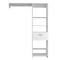 Homeroots 60" White Wood And Metal Closet System 478420 - alternate 5