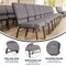 Flash Furniture Fabric Church Chair, Gray XU-CH-60096-BEIJING-GY-BAS-GG - alternate 10