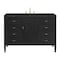 James Martin Vanities Myrrin 48" Single Vanity, Carbon Oak, w/ 3 CM Phantome Eclos Top 485-V48-CBO-3PHT - alternate 1