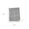 Homeroots 50" X 67" Light Gray And White Cotton Blend Woven Plaid Throw Blanket with Fringe 632899 - alternate 5