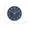 Monarch Specialties Clocks, 12-in. Round, Wall Clock, Blue Face, White Frame, Modern, Contemporary I 9116 - alternate 3