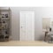 Sartodoors Sliding Closet Bi-fold Doors 84 x 96 inches, Louver 3388 Primed Wh1te, Tracks Trims Hardware Set ,  LOUVER3388BF-PRI-8496 - alternate 4