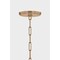 Troy Lighting Mailo 65in wide 5 Light Chandelier in Patina Brass F5665-PBR - alternate 8