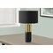 Homeroots 25" Black and Gold Concrete Cylinder Table Lamp With Black Drum Shade 545815 - alternate 8