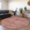 Homeroots 8' Terra Cotta And Salmon Round Aztec Washable Indoor Outdoor Area Rug 615580 - alternate 7