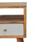 Homeroots 22" Brown Solid Wood Square One Drawer Nightstand 651893 - alternate 9