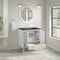 James Martin Vanities Myrrin 30" Single Vanity, Bright White w/ 3 CM Parisien Bleu Silestone Top 485-V30-BW-3PBL - alternate 10