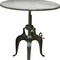 Homeroots 36" Gray And Silver Solid Wood And Iron Adjustable Height Dining Table 488589 - alternate 5