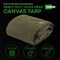 Tarpex Heavy Duty Tarp, 8 ft x 30 ft, Olive Drab, Canvas CTOD10-TA-830 - alternate 6